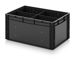 ESD Euro container with transverse and longitudinal divider Category image