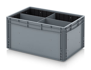 Euro container with transverse and longitudinal divider Category image